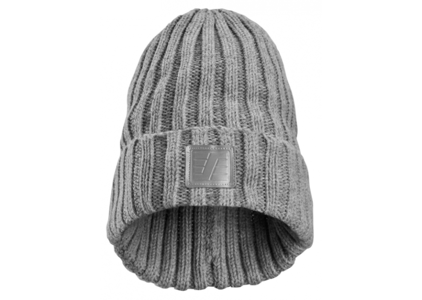 Muts beanie 9027-2800-000 reflecterend grijs gemêleerd