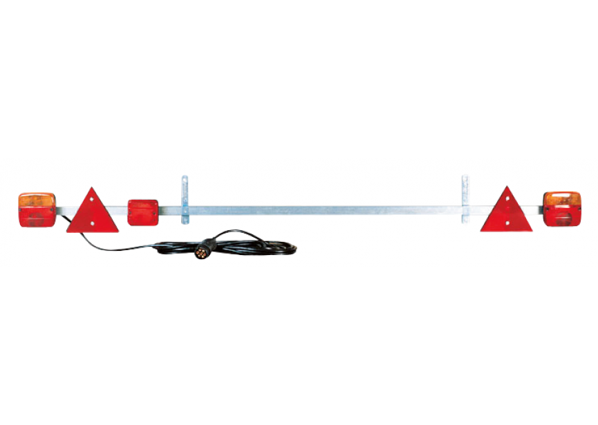 Signalisatiebalk aanhangwagen regelbaar met mistlicht + 10m kabel (803)