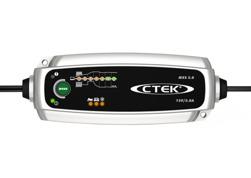 Ctek batterijlader MXS3.8 (12v-0.8/3.8A) (56-309)