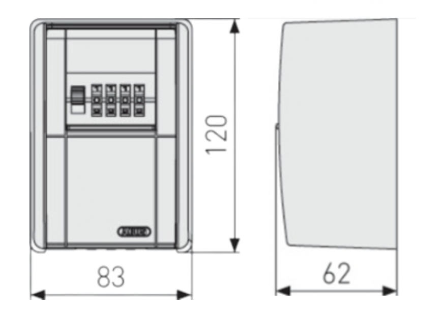 Sleutelkast 787 BIG LED ABUS 84x120x62mm