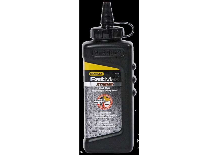 Slaglijnpoeder zwart 225gr 9-47-822 Stanley (waterproof)