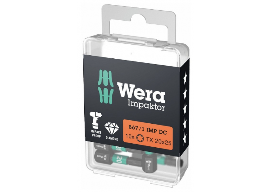 Bit TX 20 x 25 impaktor 867/1 Wera 