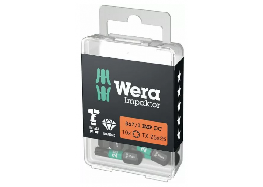 Bit TX 25 x 25 impaktor 867/1 Wera 