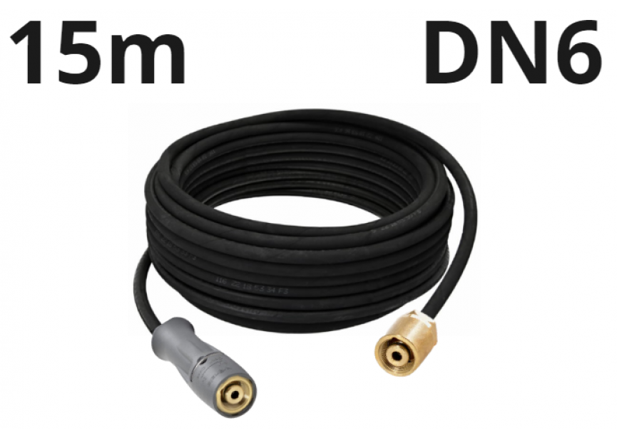 HD slang Kranzle 15m DN6 M22 Profi-serie 210bar (43829)