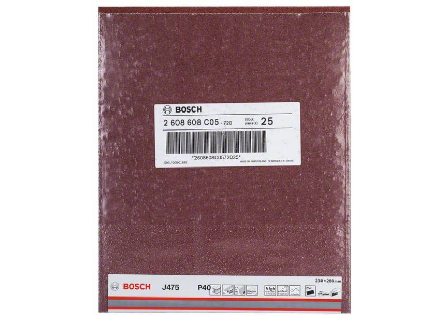 Schuurvel Bosch 230x280mm J475  K40 /1st (2.608.608.C05) Best metal