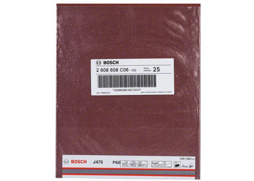 Schuurvel Bosch 230x280mm J475  K60 /1st (2.608.608.C06) Best metal