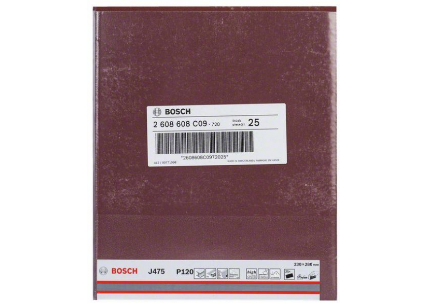 Schuurvel Bosch 230x280mm J475 K120 /1st (2.608.608.C09) Best metal