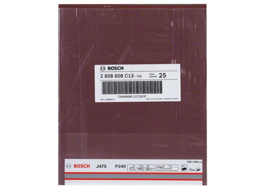 Schuurvel Bosch 230x280mm J475 K240 /1st (2.608.608.C13) Best metal