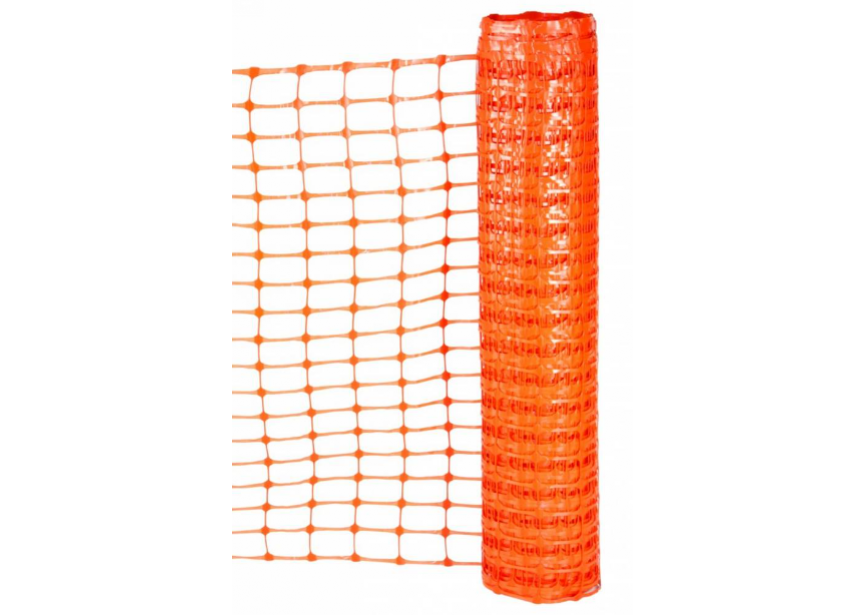 Werfafbakeningsnet 1mx50m oranje 150gr/m²