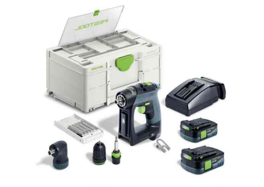 Festool CXS 12 accu schroefboormachine s 12v 2x2.5Ah (576865)