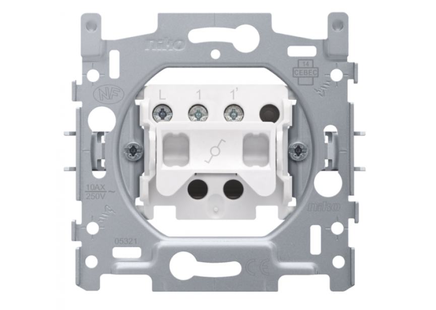 Sokkel wisselschakelaar inbouw /1st Niko 170-01600