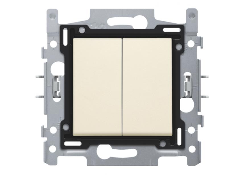 Serieschakelaar inbouw Cream /1st Niko 100-61500