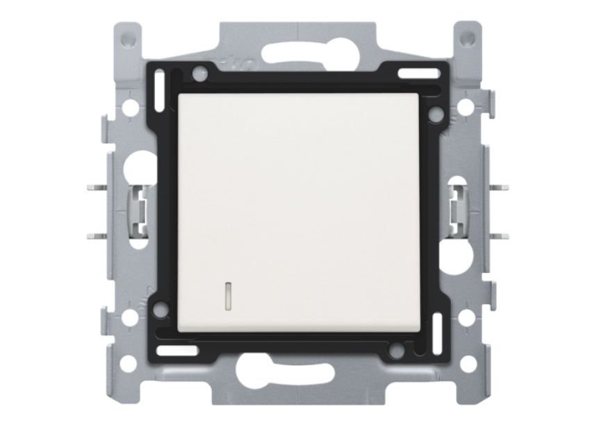 Schakelaar inbouw controle 2P wit /1st Niko 101-67200