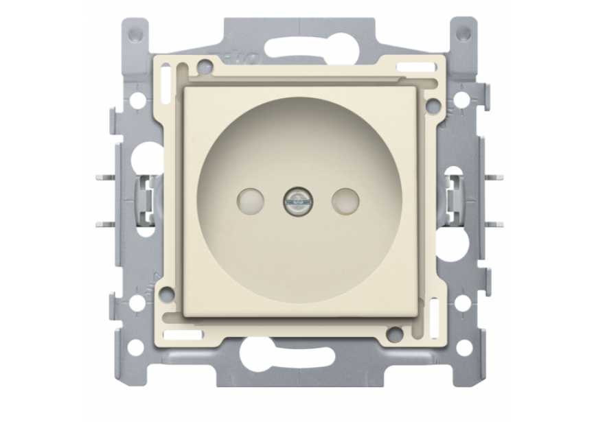 Stopcontact inbouw 21mm Cream /1st Niko 100-66500