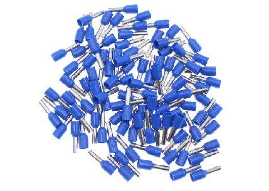 Adereindhuls iso  2.5mm² x  8mm /100st blauw (din46228/4)