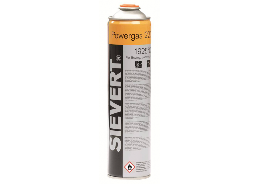 Gaspatroon Powergas 1925°C 600ml/336g SIEVERT (220483)