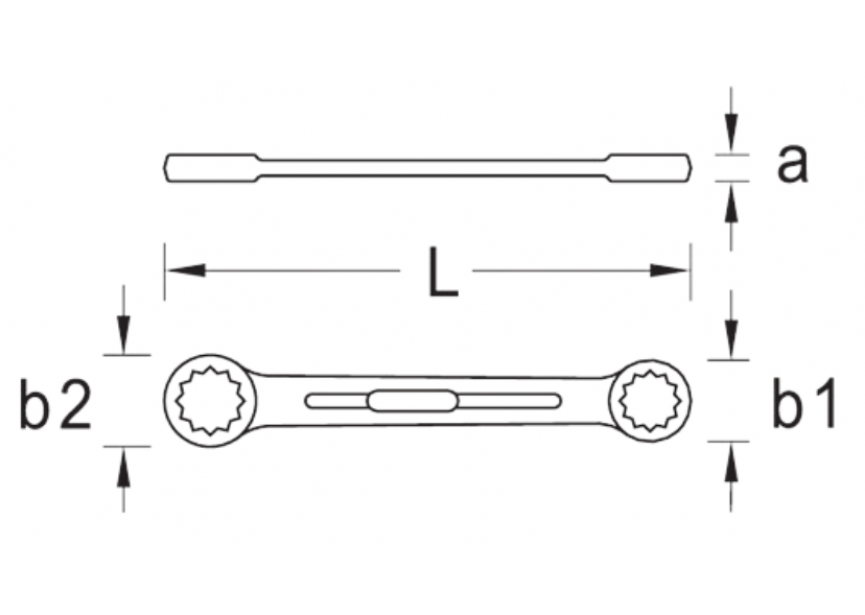 Ringsleutel 4  6x7mm Gedore