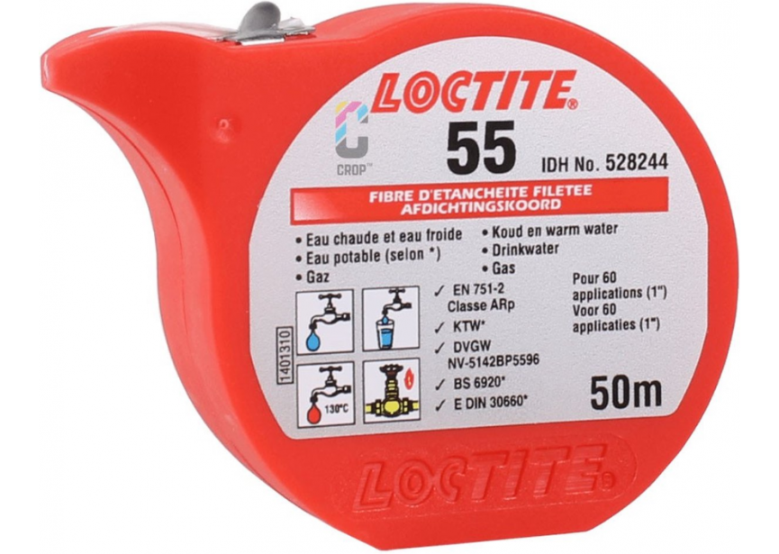 55 schroefdraadafdichtingskoord  50m Loctite (528244)