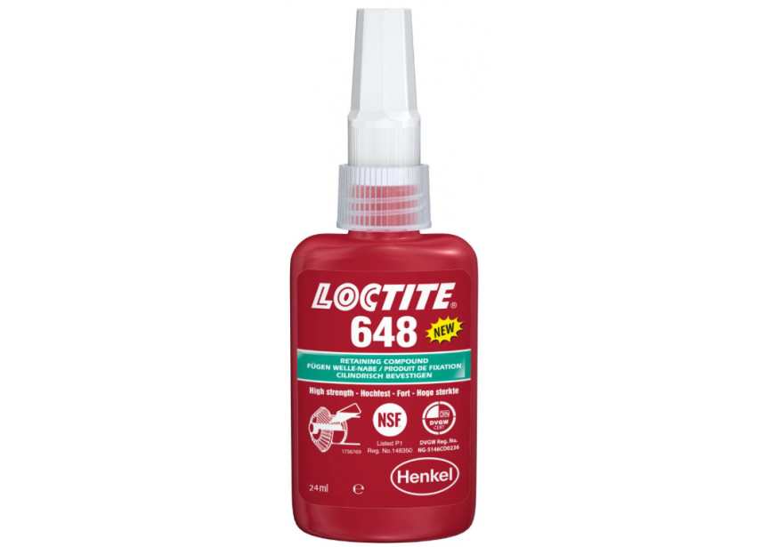 648 bevestigingslijm hoge temp. 24ml Loctite (1804413)