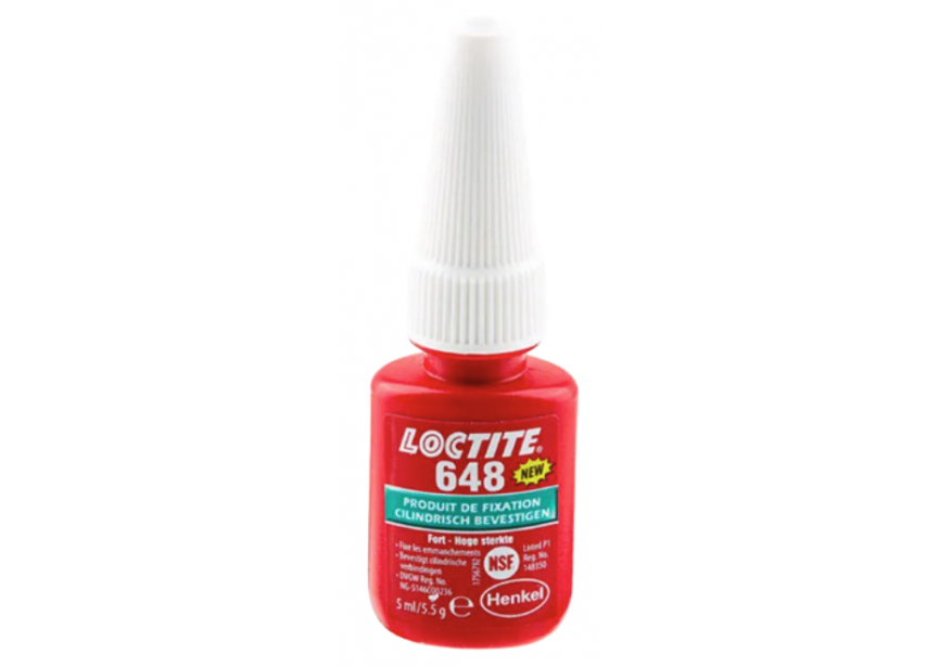 648 bevestigingslijm hoge temp.  5ml Loctite (1804409)