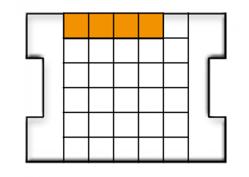 Inzetbakje F3 oranje 208x52x63mm BSS 