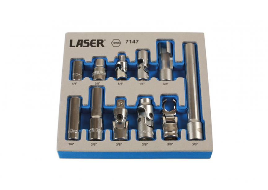 Doppenset Master 10mm 11dlg LA7147 Laser Tools (1/4-3/8)