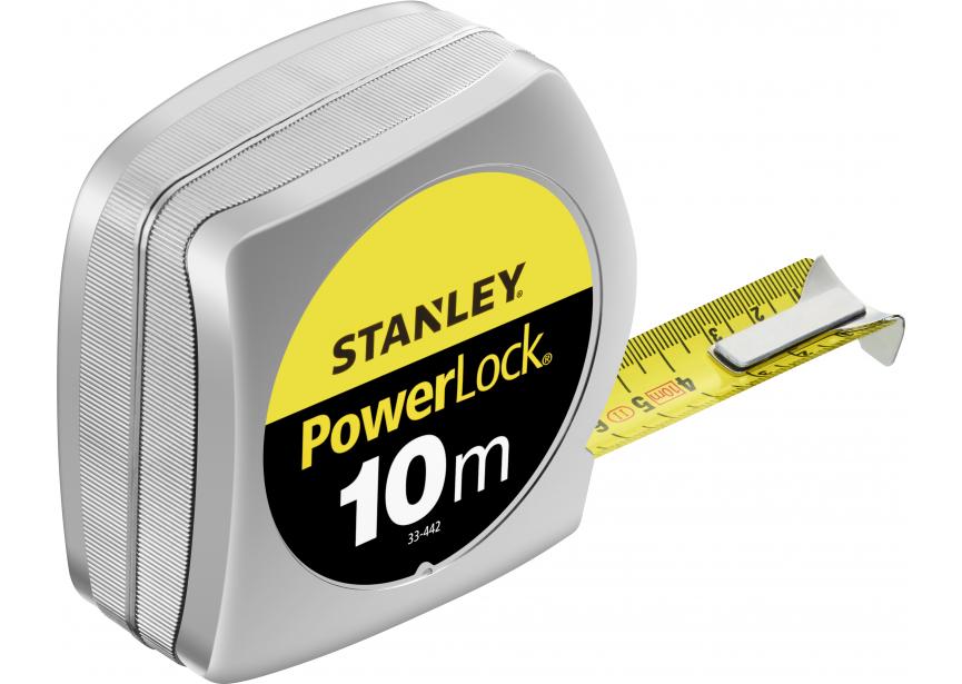 Rolbandmaat 10m/25mm Powerlock 0-33-442 Stanley