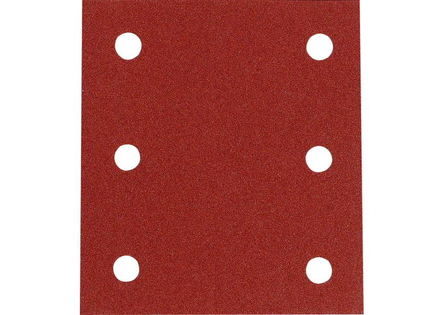 Schuurblad Makita 114x102mm K120 /10st (P-33124) 6-gaats rood