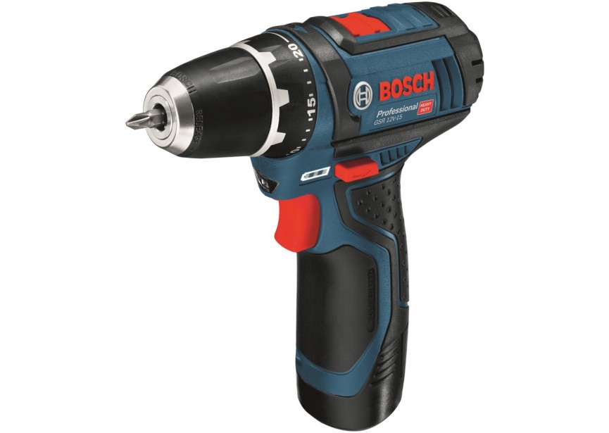 Bosch GSR 12V-15 accu schroefboormachine (2x2.0Ah) (0.601.868.109) L-Boxx