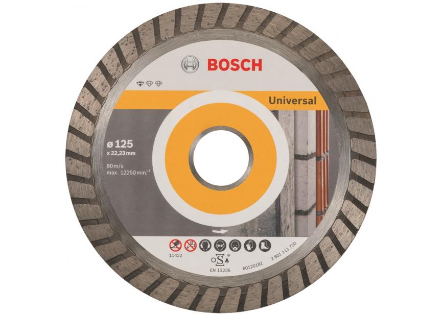 Diamantschijf Bosch Ø125x2x10mm (2.608.602.394) Standard universal turbo