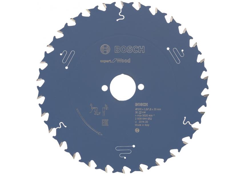 Cirkelzaagblad Bosch Ø200x2.8x30mm 30T (2.608.644.052) Expert Wood