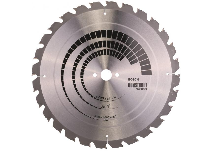 Cirkelzaagblad Bosch Ø400x30x3.5mm 28T (2.608.640.693) Construct Wood