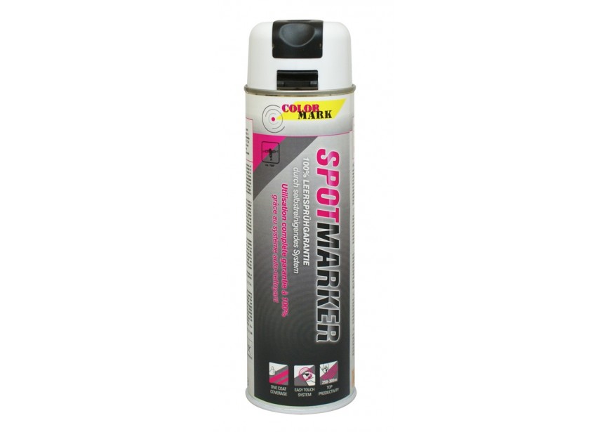 Spuitbus spotmarker wit 500ml 