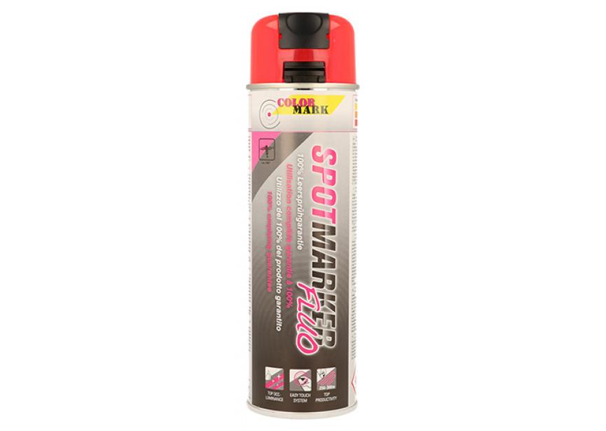 Spuitbus spotmarker fluo rood 500ml 