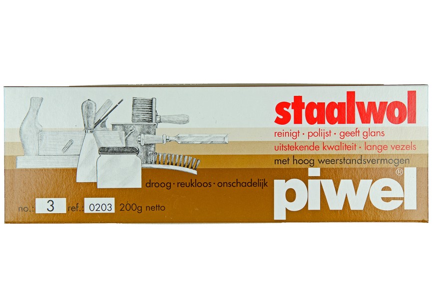 Staalwol piwel n°3 middelmatig 200gr 