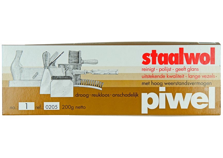 Staalwol piwel n°1 fijn 200gr 