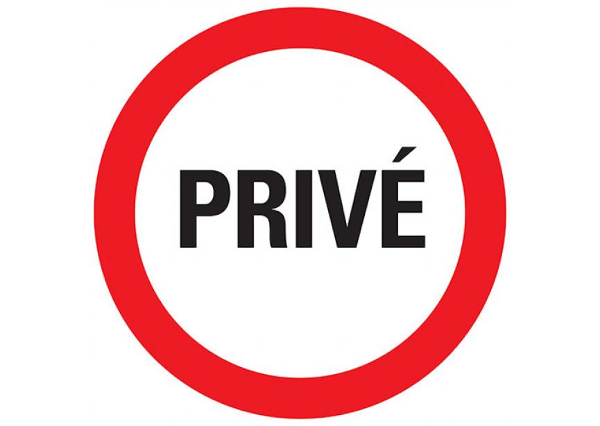 Sign.bord prive Ø300 