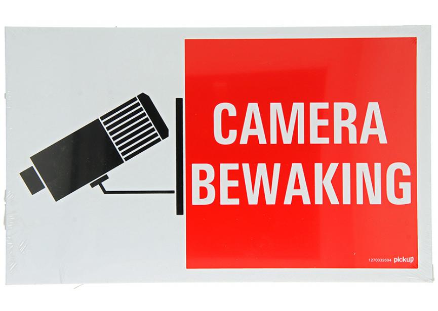 Sign.bord camerabewaking 330x200 
