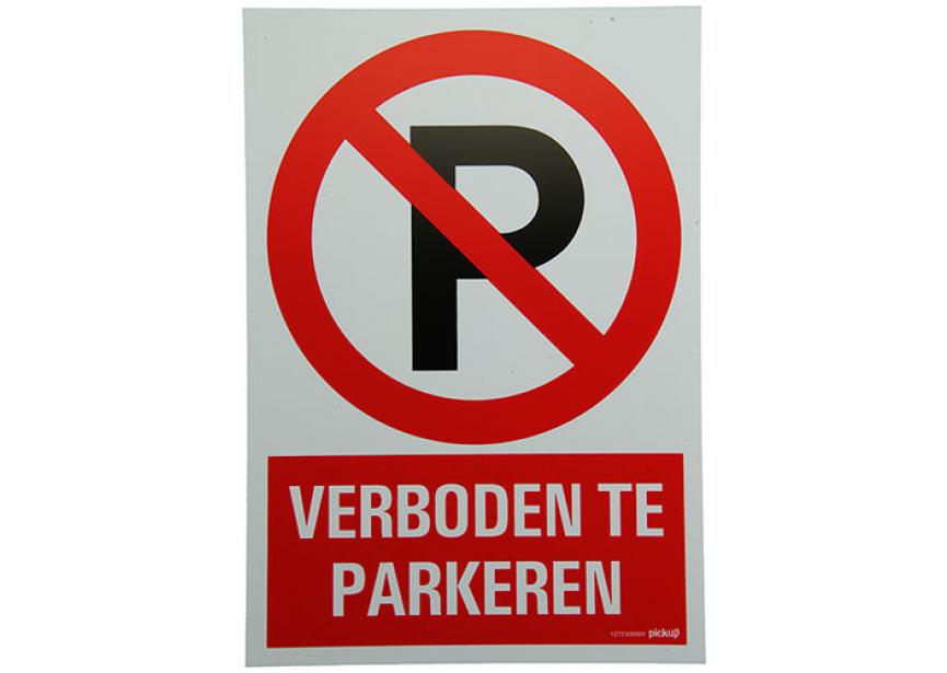 Sign.bord verboden te parkeren+picto 230x330