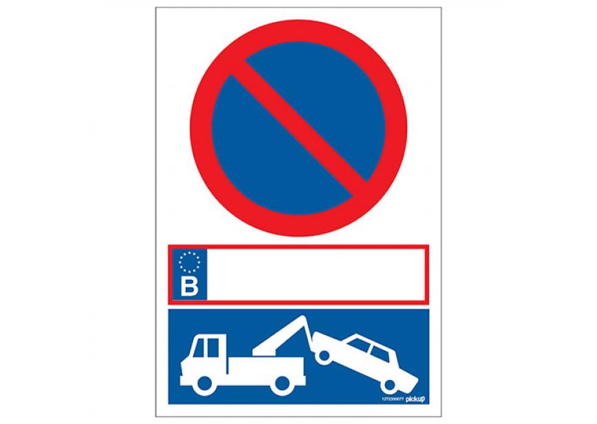 Sign.bord verb. parkeren+wegsleepzone 230x330