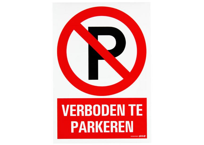 Sticker VERBODEN PARKEREN +picto 230x330 