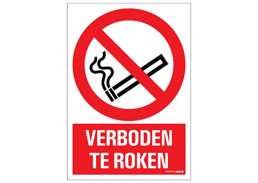 Sign.bord verboden te roken +picto 230x330