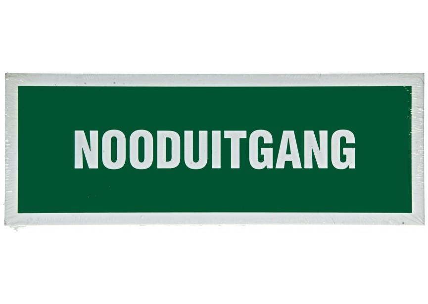 Sign.bord nooduitgang 330x120 