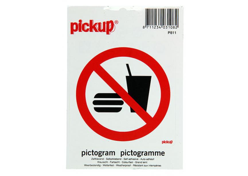 Sticker VERBODEN CONSUMPT. P811 100x100 